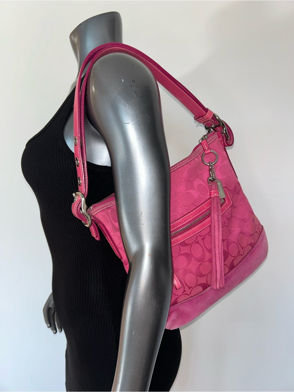VINTAGE RARE COACH Hot Pink SoHo Shoulder Bag